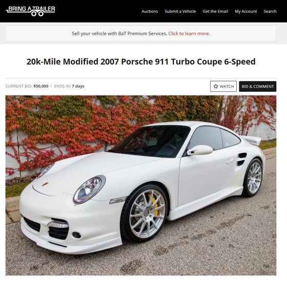 2007 Porsche 911 Turbo BAT Auction