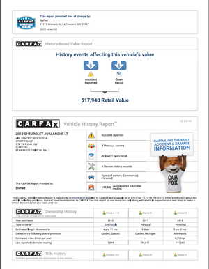 2012 Chevrolet Avalanche 4WD