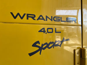 2001 Jeep Wrangler Sport Manual